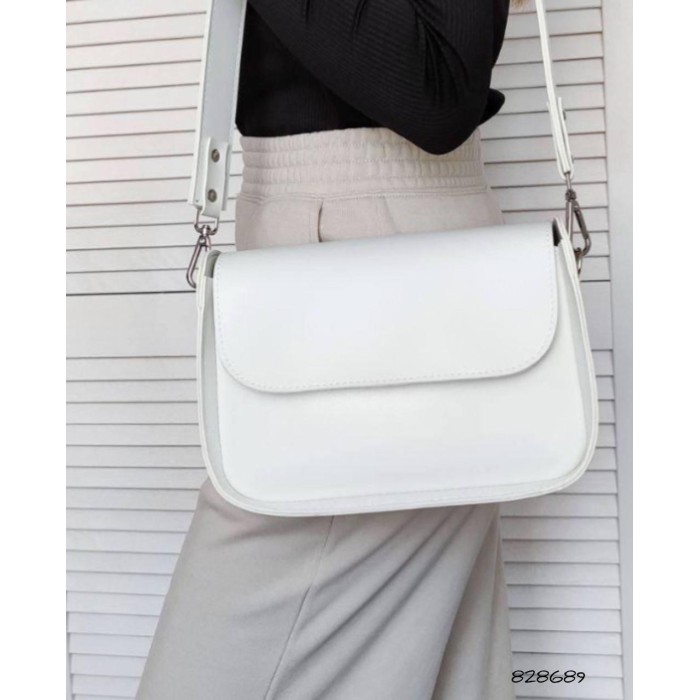 Сумка жіноча з екошкіри люкс колір: Чорний, Беж, Білий, Чорний рептилія