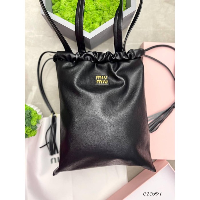 Сумка жіноча мішечок натуральна шкіра Чорна