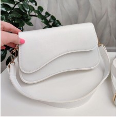 Сумка жіноча з екошкіри Беж, Лео чорна, Лео комбі, Біла, Шоколад Білий