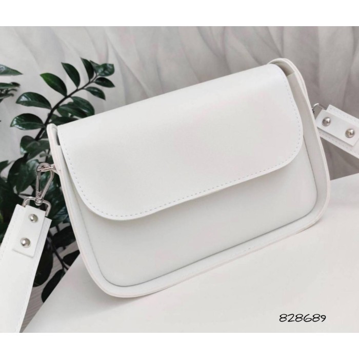 Сумка жіноча з екошкіри люкс колір: Чорний, Беж, Білий, Чорний рептилія Білий