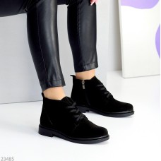 Черевики жіночі натуральна замша чорні демі 36,37р