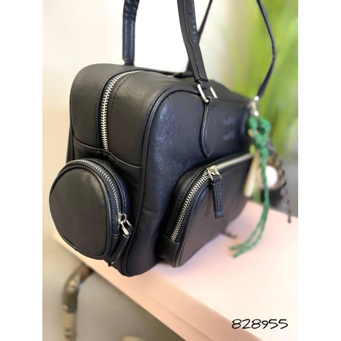 Сумка жіноча з натуральної шкіри Чорна