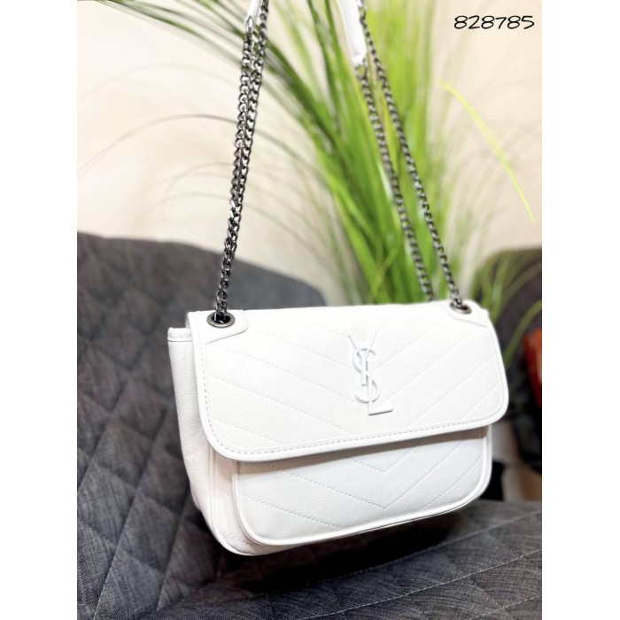 Сумка жіноча Лоран натуральна шкіра Чорна,Біла, Бронзова, Кемел, Бургунді Білий