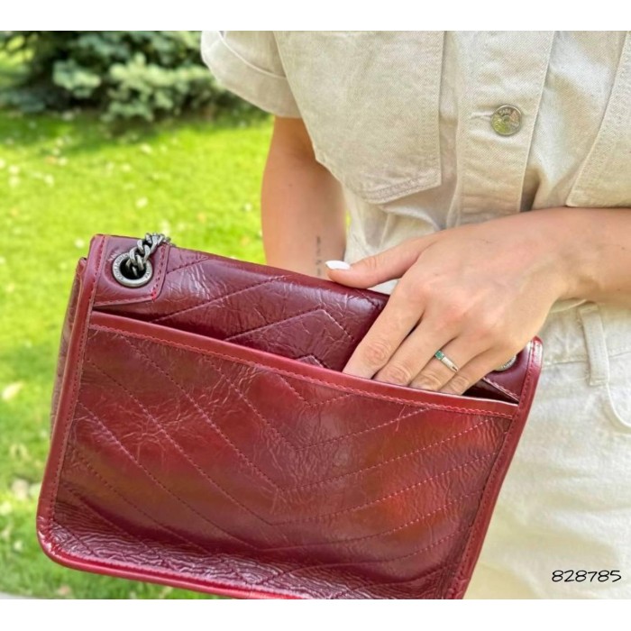 Сумка жіноча Лоран натуральна шкіра Чорна,Біла, Бронзова, Кемел, Бургунді Бургунди