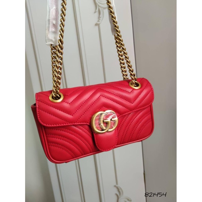 Сумка жіноча Гу натуральна шкіра Пудра, Червона, Біла