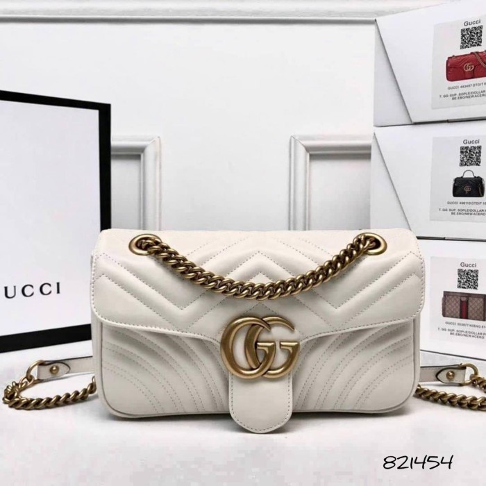 Сумка жіноча Гу натуральна шкіра Пудра, Червона, Біла