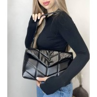 Сумка жіноча Лоран екошкіра люкс Чорна (фурнітура матова)