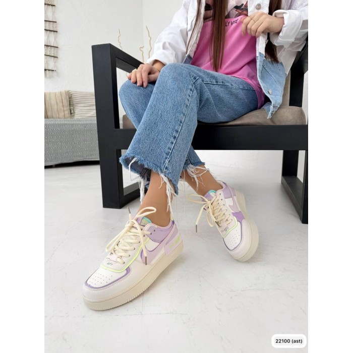 Кросівки жіночі бузково-фіолетові екошкіра 38р