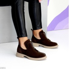 Туфлі жіночі натуральна замша колір-коричневий 38,39,40,41р