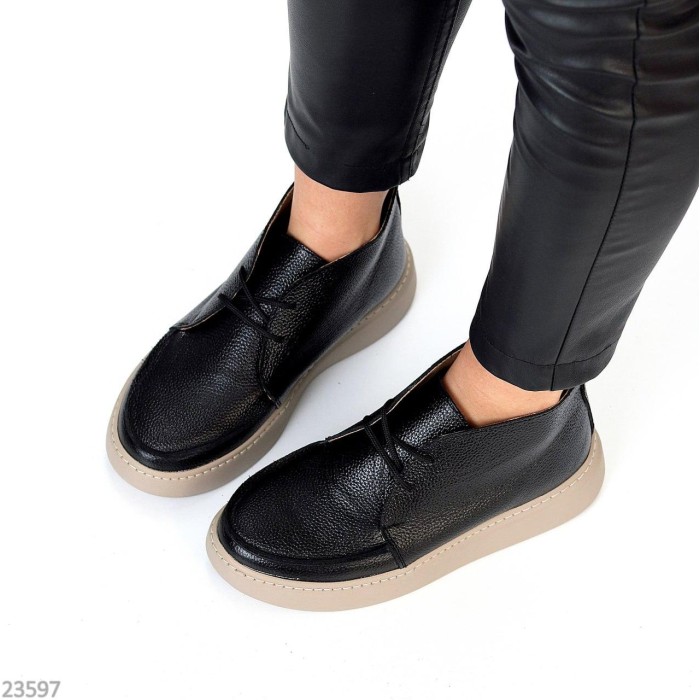 Черевики жіночі натуральна шкіра чорні демі 37,39р