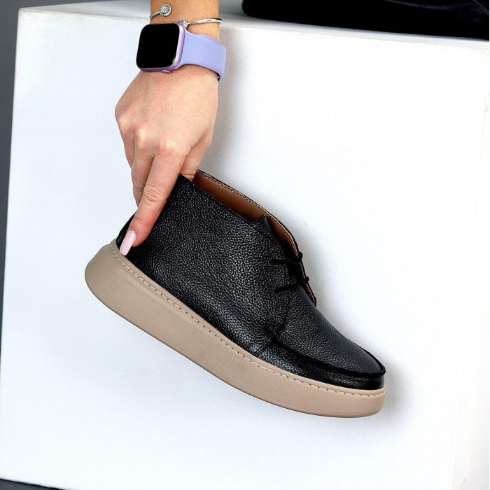 Черевики жіночі натуральна шкіра чорні демі 37,39р