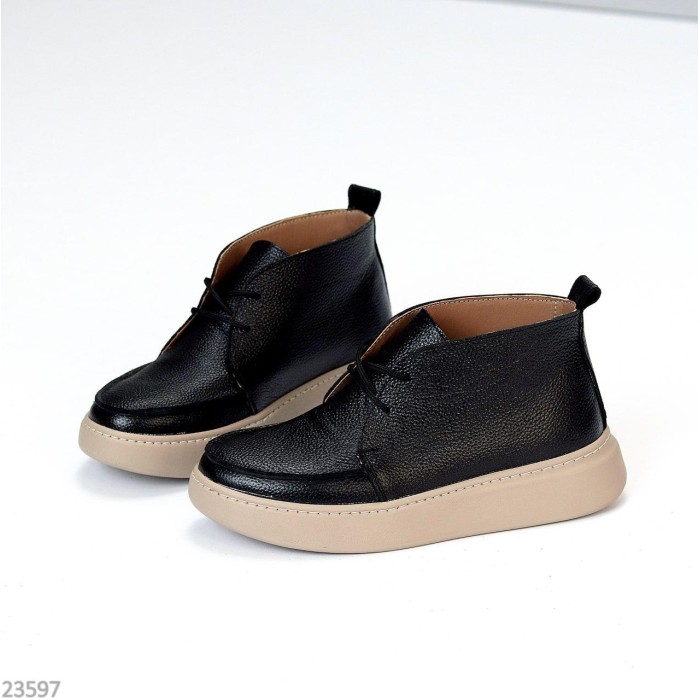 Черевики жіночі натуральна шкіра чорні демі 37,39р