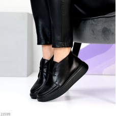 Черевики жіночі натуральна шкіра чорні демі 36,40,41р