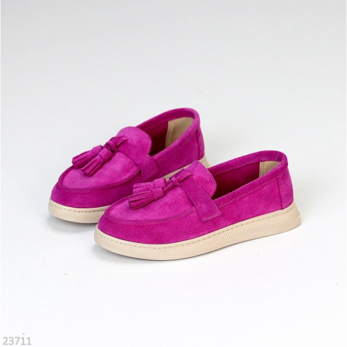 Лофери жіночі натуральна замша розові 36,39р