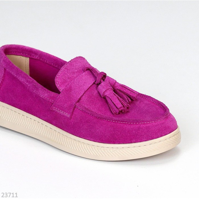 Лофери жіночі натуральна замша розові 36,39р