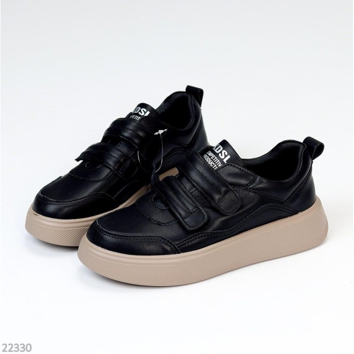 Кеди жіночі натуральна шкіра чорні демі 36,37,38,39,40р.