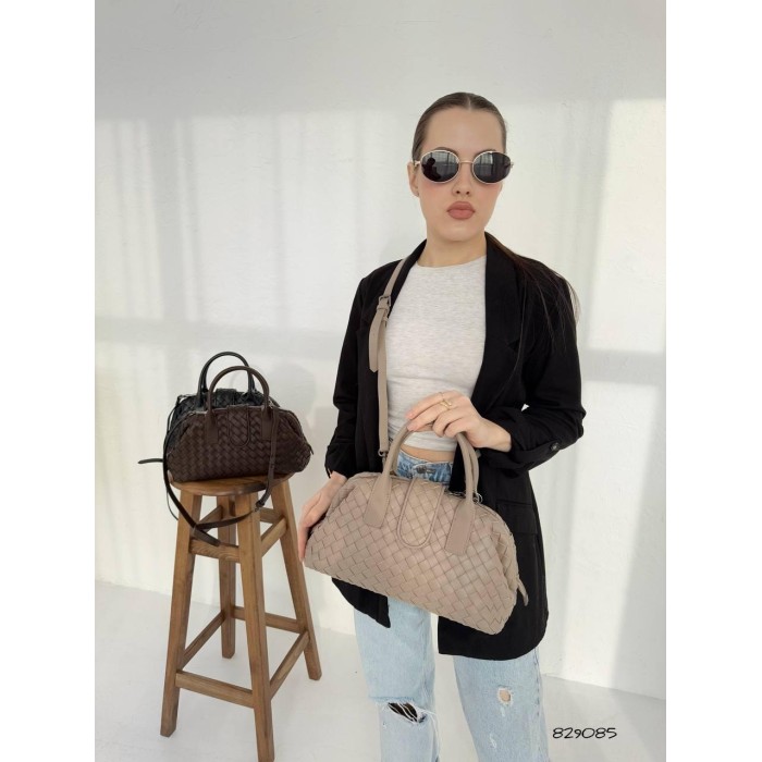 Сумка жіноча Polina Ботте га натуральна шкіра Капучино, Кемел