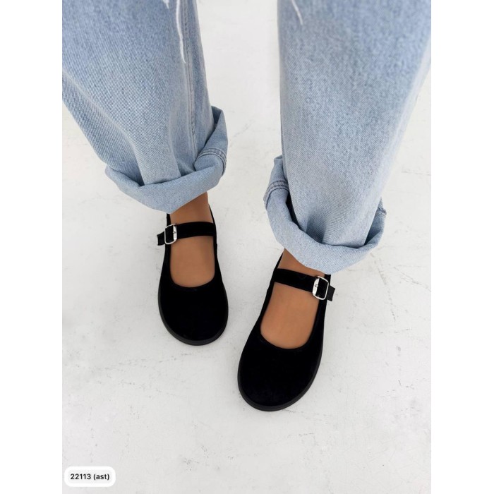 Туфлі/Лофери жіночі натуральна замша чорні 36,37,38,39,40р