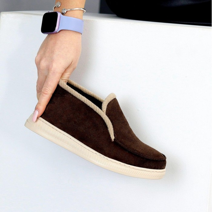 Лофери жіночі натуральна замша беж 38р