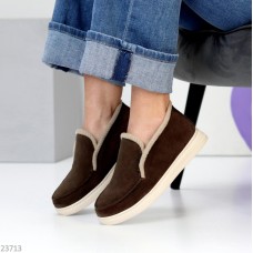 Лофери жіночі натуральна замша беж 38р