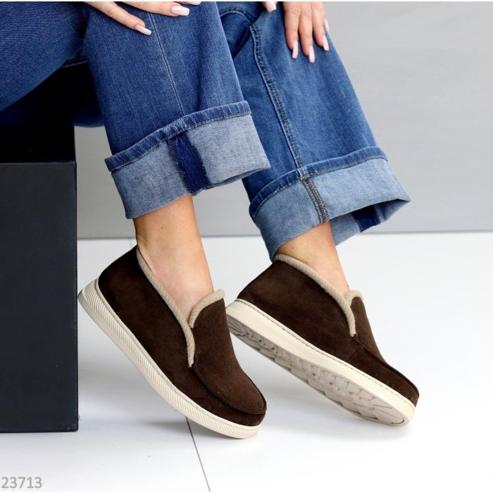 Лофери жіночі натуральна замша беж 38р