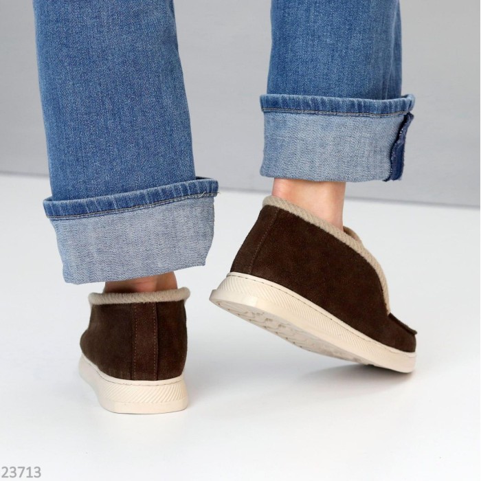 Лофери жіночі натуральна замша беж 38р