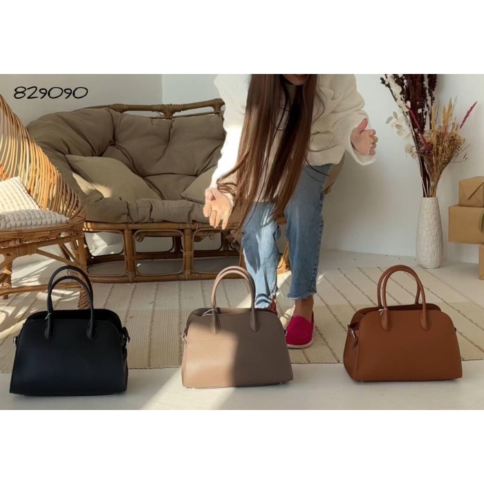 Сумка жіноча натуральна шкіра Чорна Бургунди