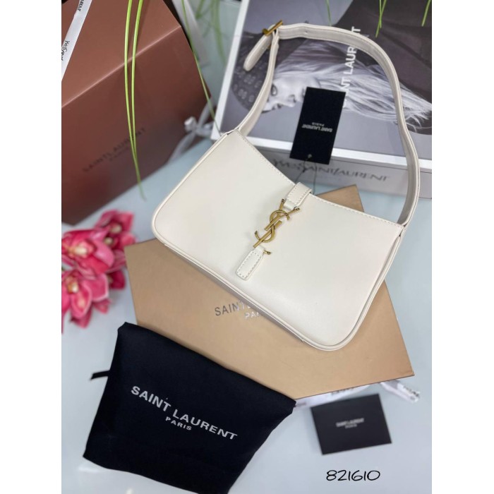 Сумка жіноча Лоран з натуральної люкс шкіри Чорна, Айворі