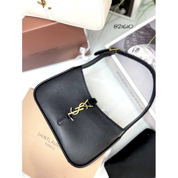 Сумка жіноча Лоран з натуральної люкс шкіри Чорна, Айворі