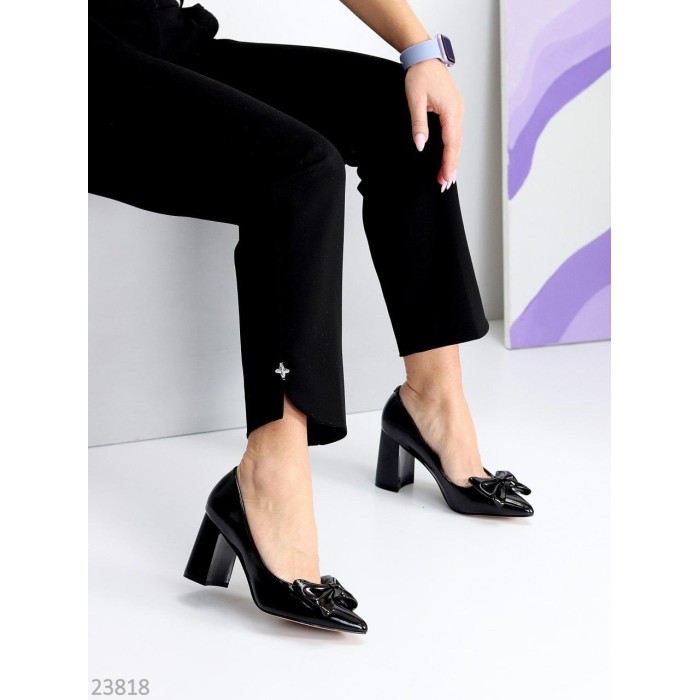 Туфлі жіночі еко-шкіра чорні 35,36,38р