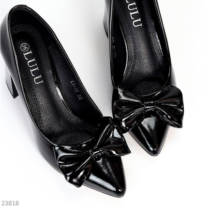 Туфлі жіночі еко-шкіра чорні 35,36,38р