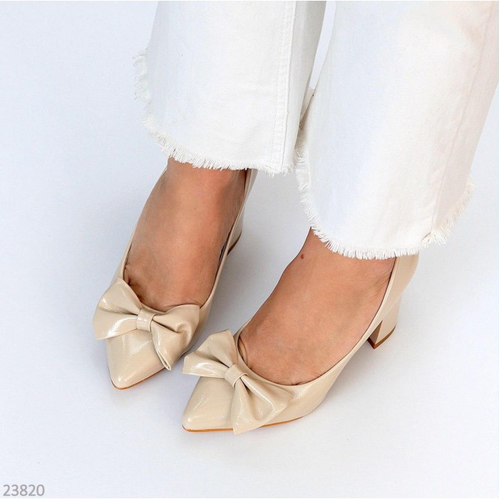 Туфли женские эко-кожа беж 35,37,38,40р