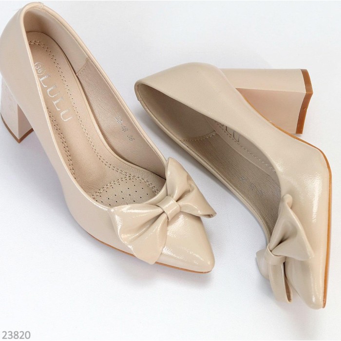 Туфли женские эко-кожа беж 35,37,38,40р