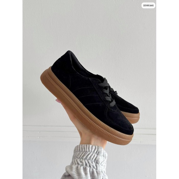 Кеды женские чёрные натуральная замша 39,40р