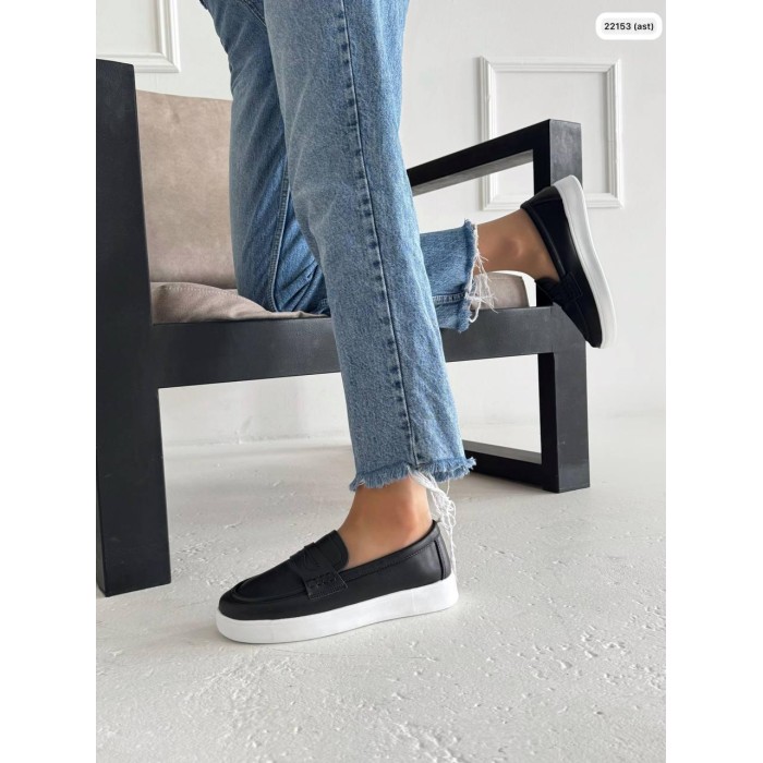 Слипоны женские чёрные натуральная кожа 37,38,39р