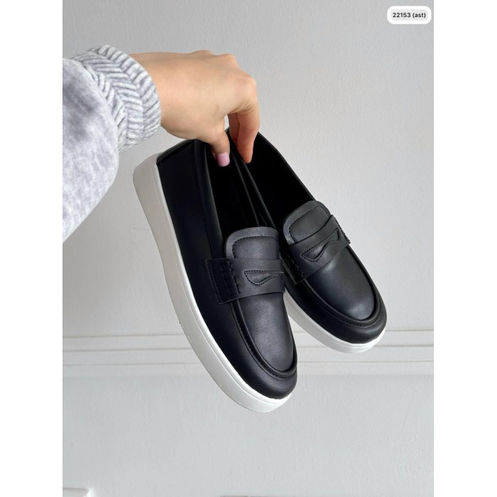 Слипоны женские чёрные натуральная кожа 37,38,39р