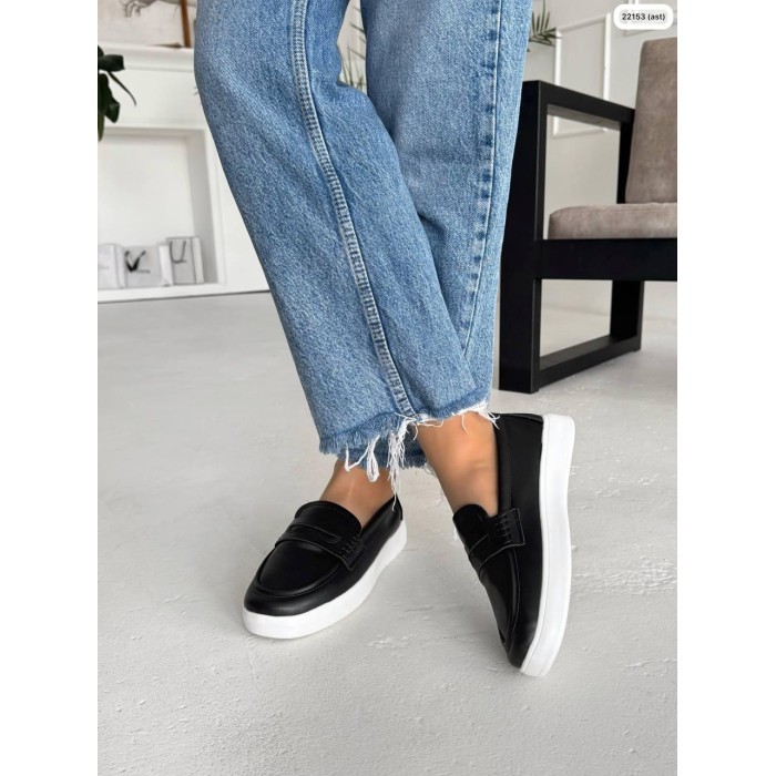 Слипоны женские чёрные натуральная кожа 37,38,39р