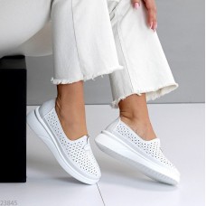 Сліпони жіночі натуральна шкіра білі 39р