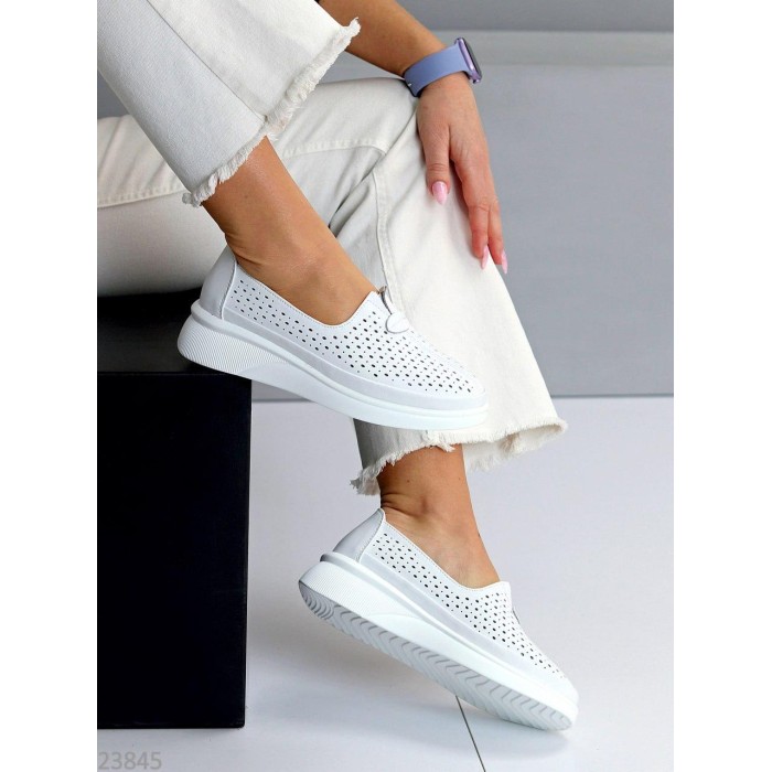 Сліпони жіночі натуральна шкіра білі 39р