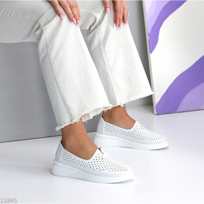 Сліпони жіночі натуральна шкіра білі 39р