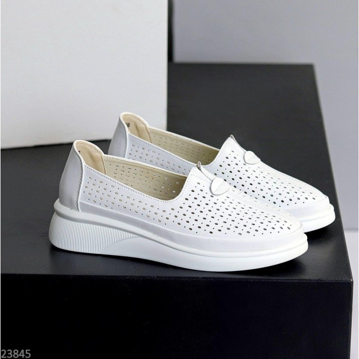 Сліпони жіночі натуральна шкіра білі 39р