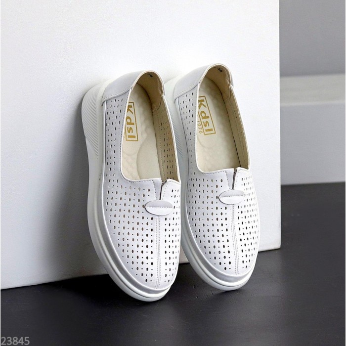 Сліпони жіночі натуральна шкіра білі 39р