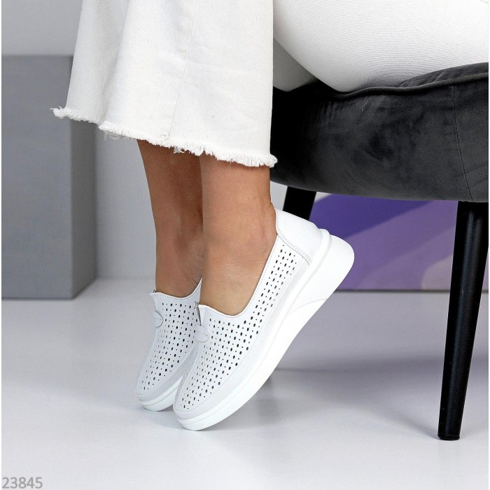 Сліпони жіночі натуральна шкіра білі 39р