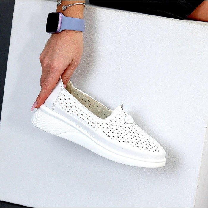 Сліпони жіночі натуральна шкіра білі 39р