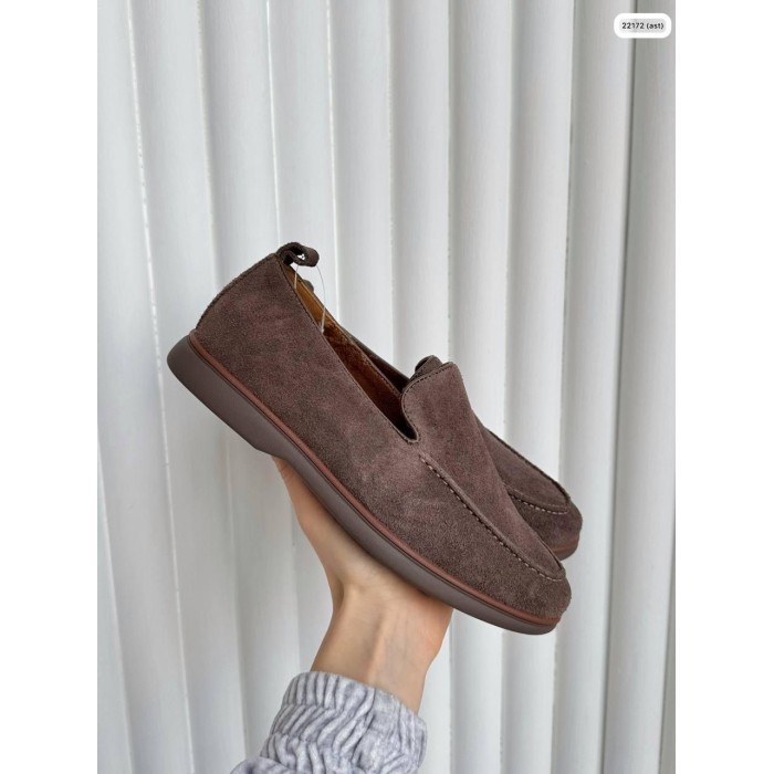 Туфлі/Лофери жіночі натуральна замша Капучино на 39р