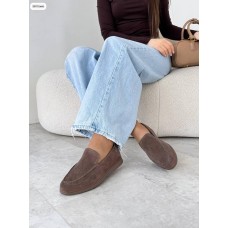 Туфлі/Лофери жіночі натуральна замша Капучино на 39р