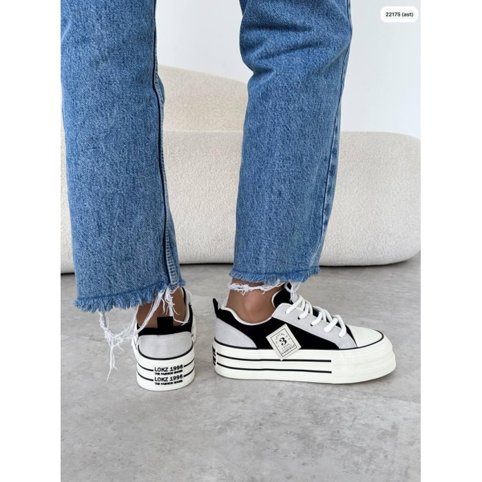 Кеды женские эко замша черные на 36,38,39р.