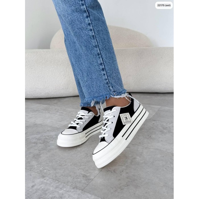 Кеды женские эко замша черные на 36,38,39р.