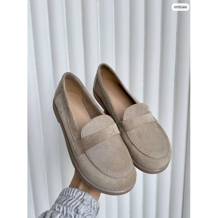 Туфлі/Лофери жіночі натуральна замша Бежеві 36,38р