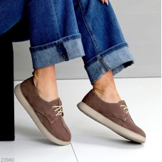 Туфлі жіночі натуральна замша колір-коричневий 39р